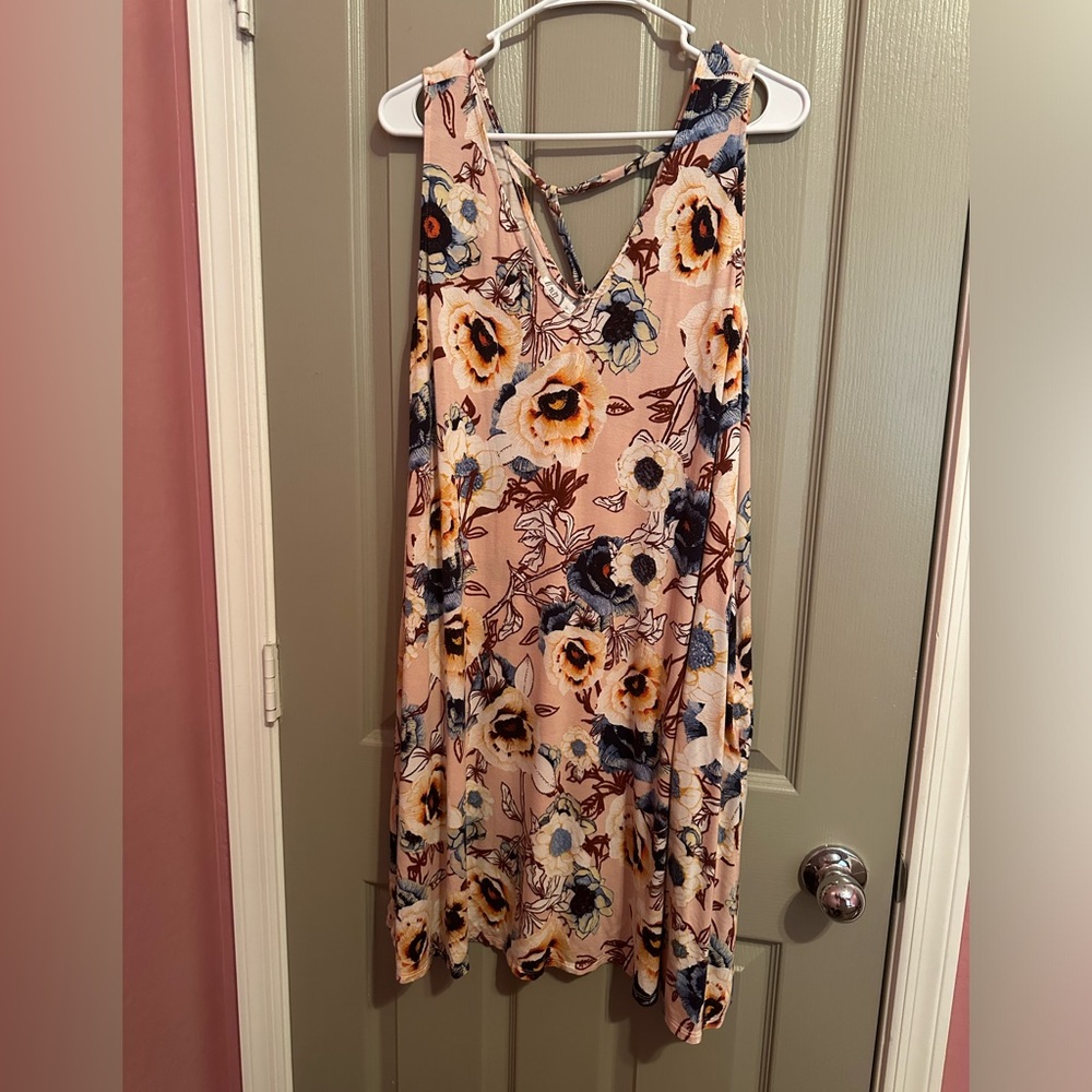 Maurice’s Sleeveless Floral Dress Color Multi-Color Floral Print Size 1X